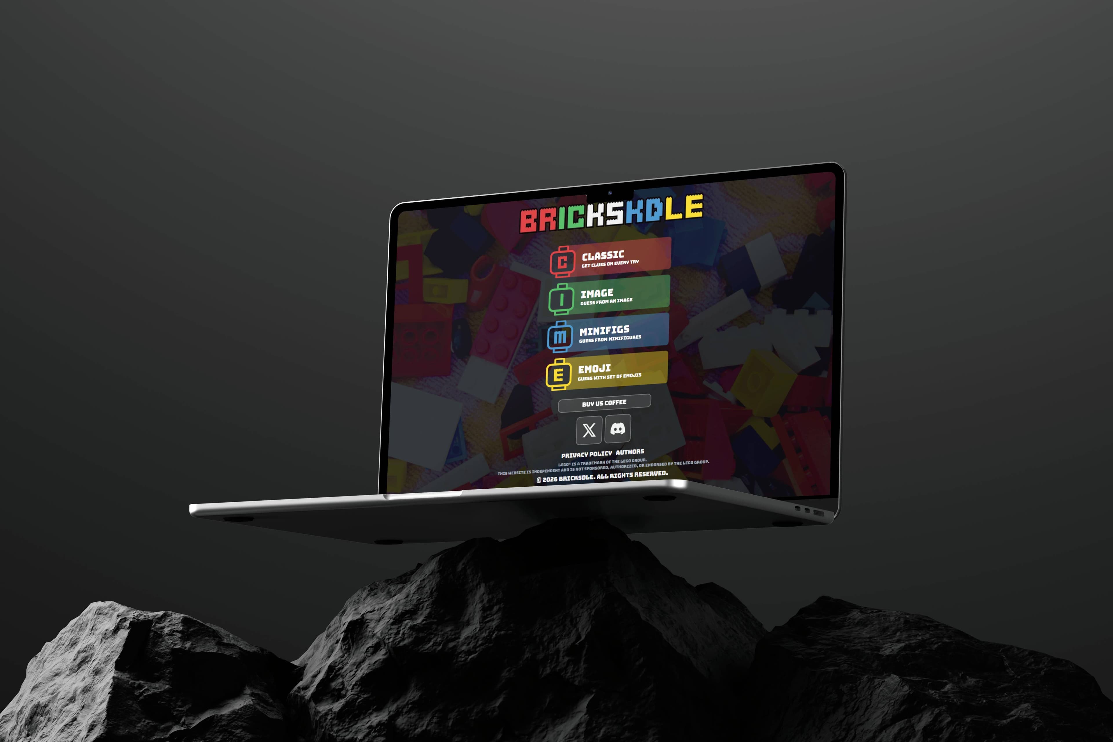 Bricksdle Web Game detailed gallery showcase image 1